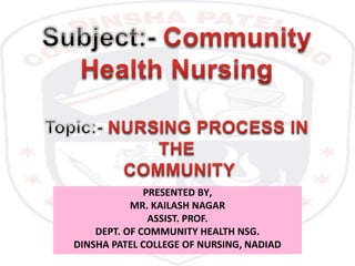 Nursing process community | PPT
