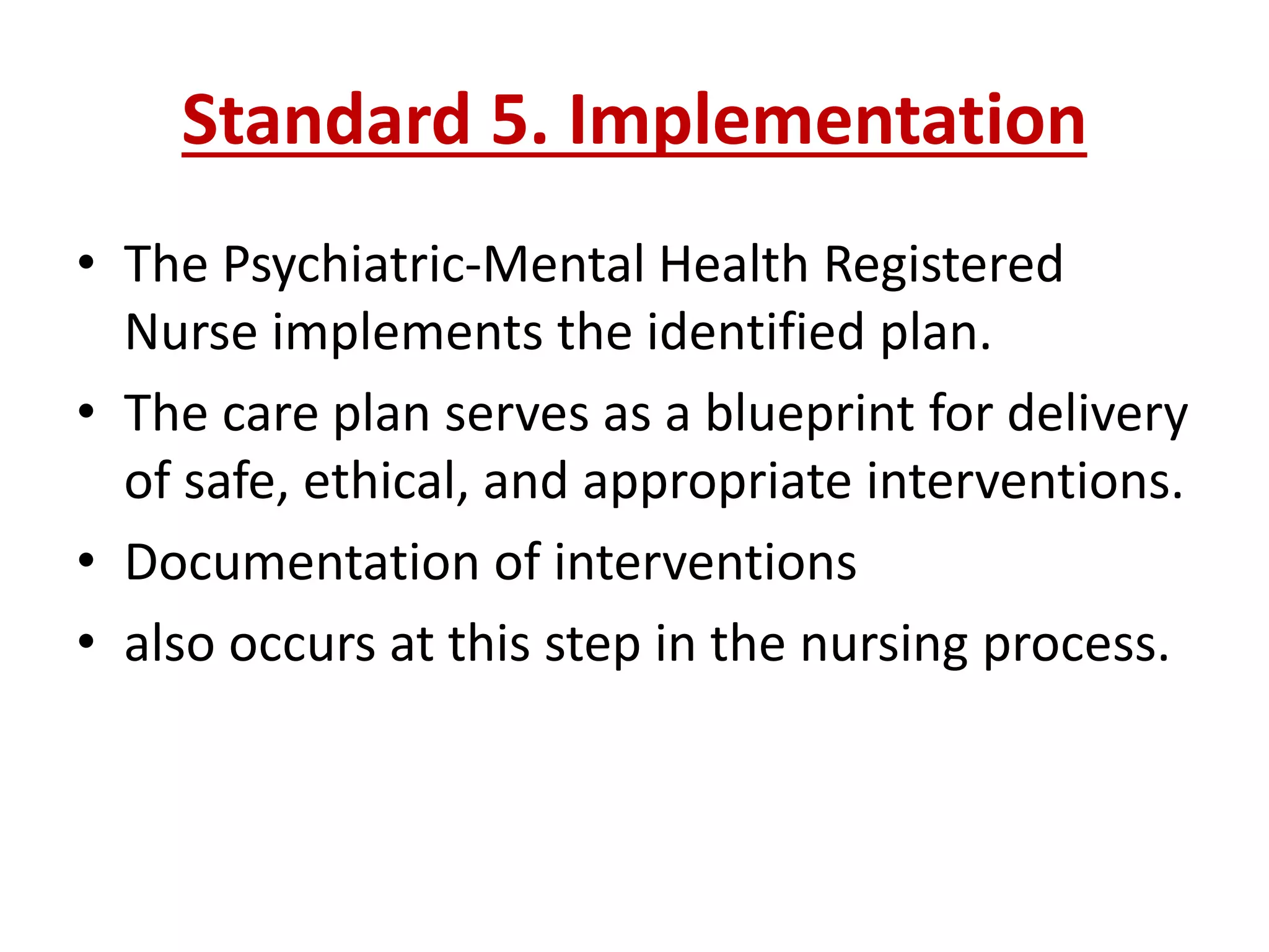 Nursing process in mental health | PPTX