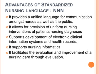Nursing Language Example Nursing process, nanda i, nic & noc | PPTX