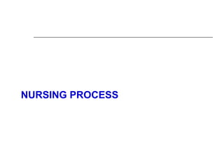 NURSING PROCESS
 