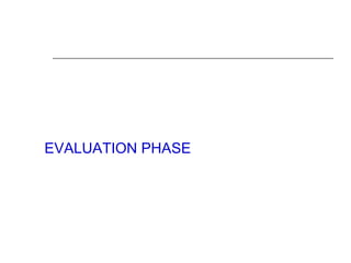 EVALUATION PHASE
 