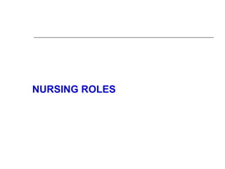 NURSING ROLES
 