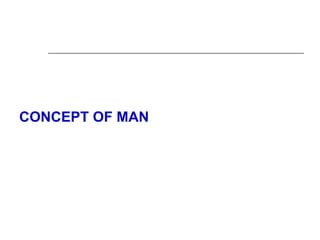 CONCEPT OF MAN
 