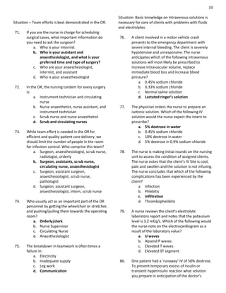 Nursing question practice case | PDF