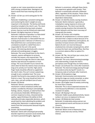 Nursing question practice case