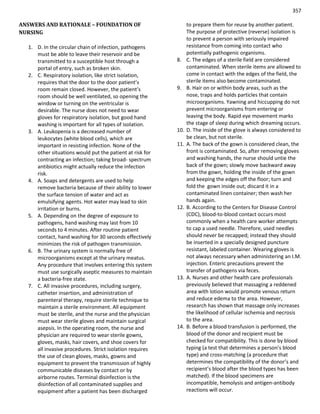Nursing question practice case