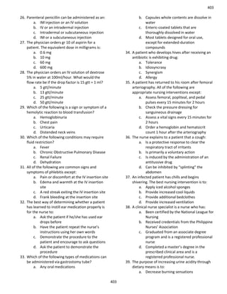 Nursing question practice case