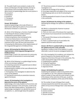 Nursing question practice case