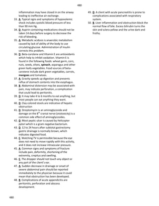 Nursing question practice case