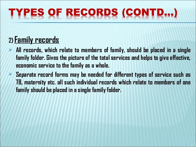 Nursing Records Reports