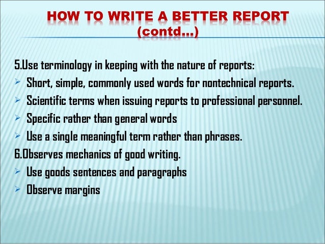 Report writing for nurses