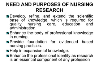 Nursing research- Research and Research Process
