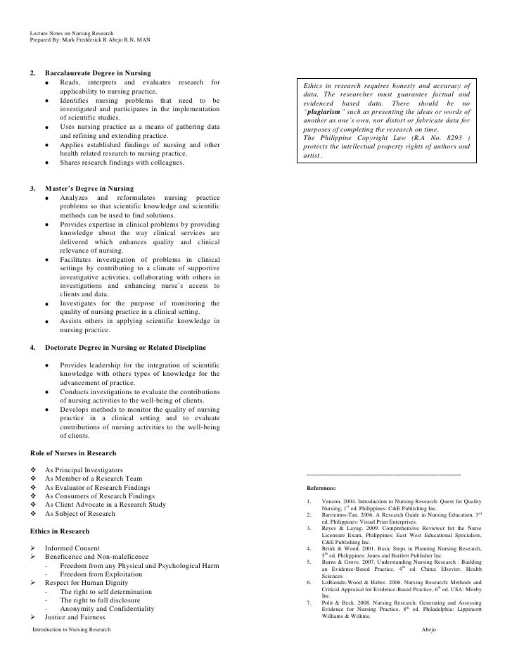 Nursing Research Introduction