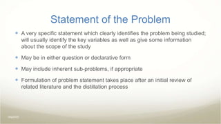 Sop Specific Problem Questions Example Nursing Research IntroDuction SOP Hypothesis.ppt