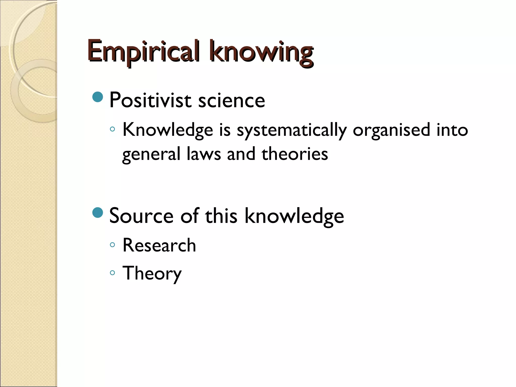 Fundamental Patterns Of Knowing In Nursing Nursings fundamental patterns of knowing | PPT