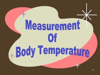 Measurement Of Body Temperature 