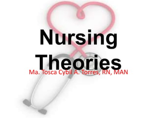 Nursing
  Theories
Ma. Tosca Cybil A. Torres, RN, MAN
 