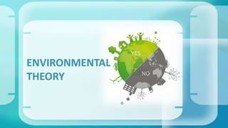 ENVIRONMENTAL
THEORY
 