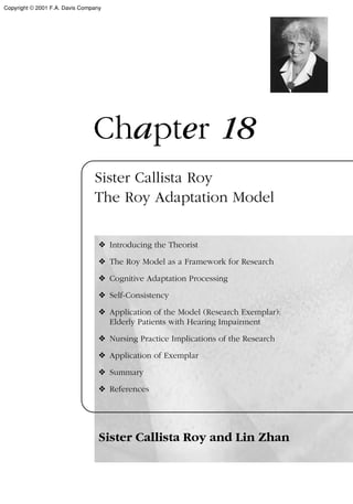 Nursing theories and practice