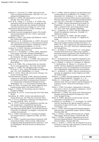 Nursing theories and practice