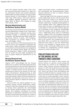 Nursing theories and practice