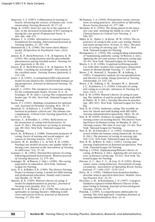 Nursing theories and practice