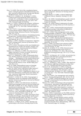 Nursing theories and practice