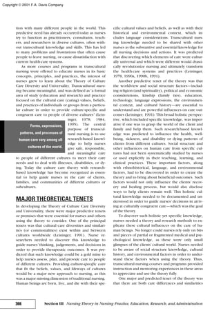 Nursing theories and practice