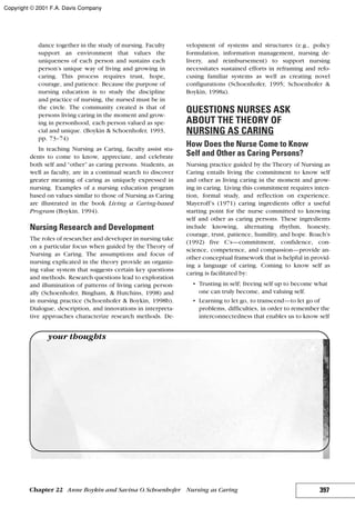 Nursing theories and practice