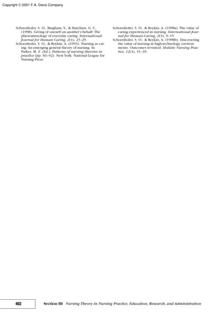 Nursing theories and practice