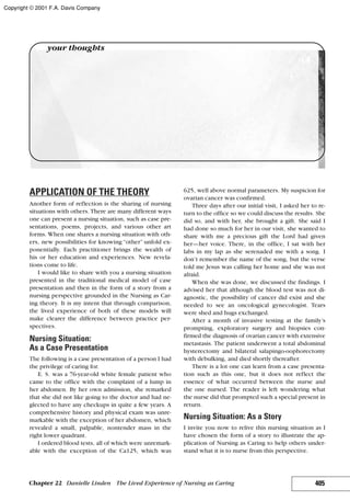 Nursing theories and practice