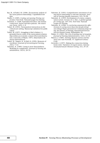 Nursing theories and practice