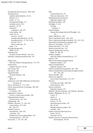 Nursing theories and practice