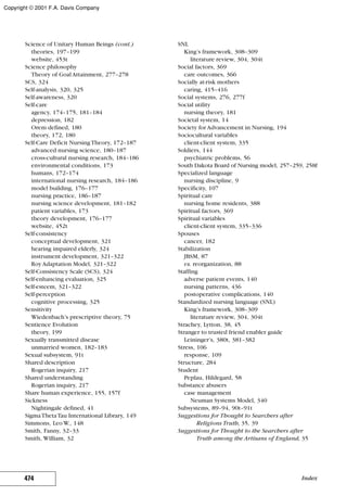 Nursing theories and practice