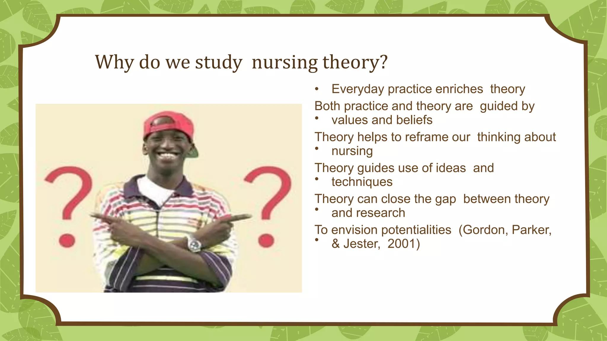 WHAT IS NURSING THEORY AND WHY IS IT IMPORTANT FOR NURSES visual data 4