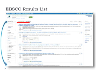 EBSCO Results List
 