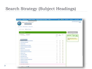 Search Strategy (Subject Headings)
DATABASE: CINAHL PLUS with Full Text
 