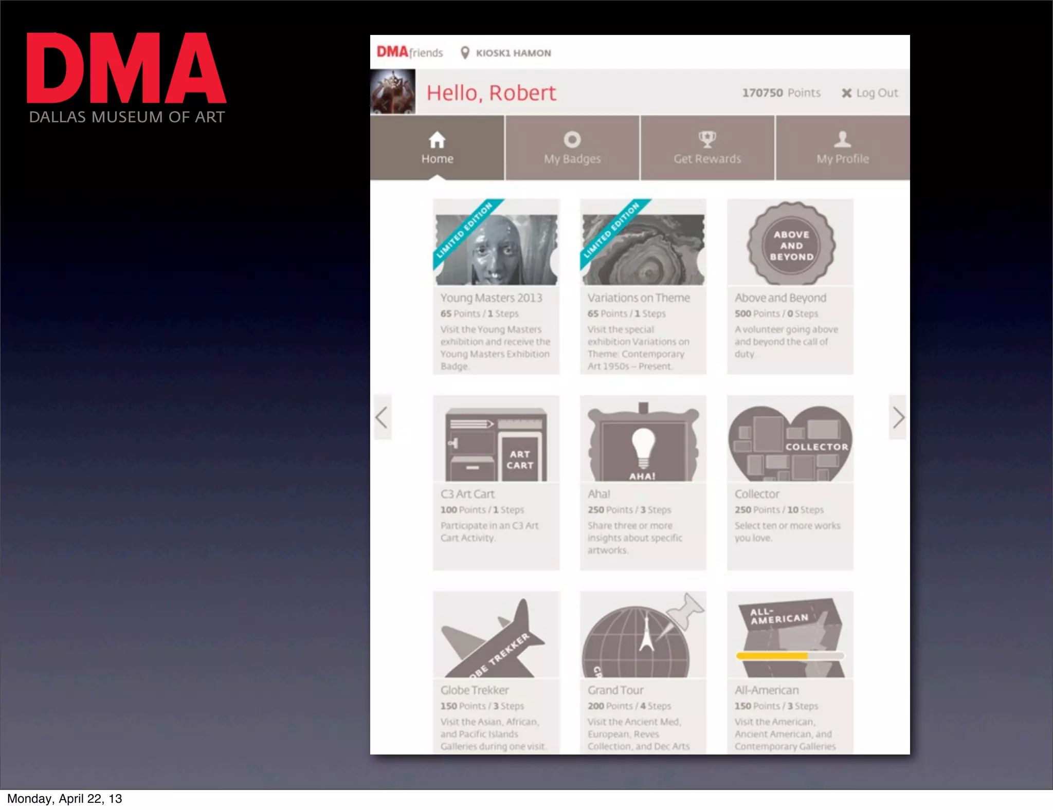 DALLAS MUSEUM OF ART




Monday, April 22, 13
 