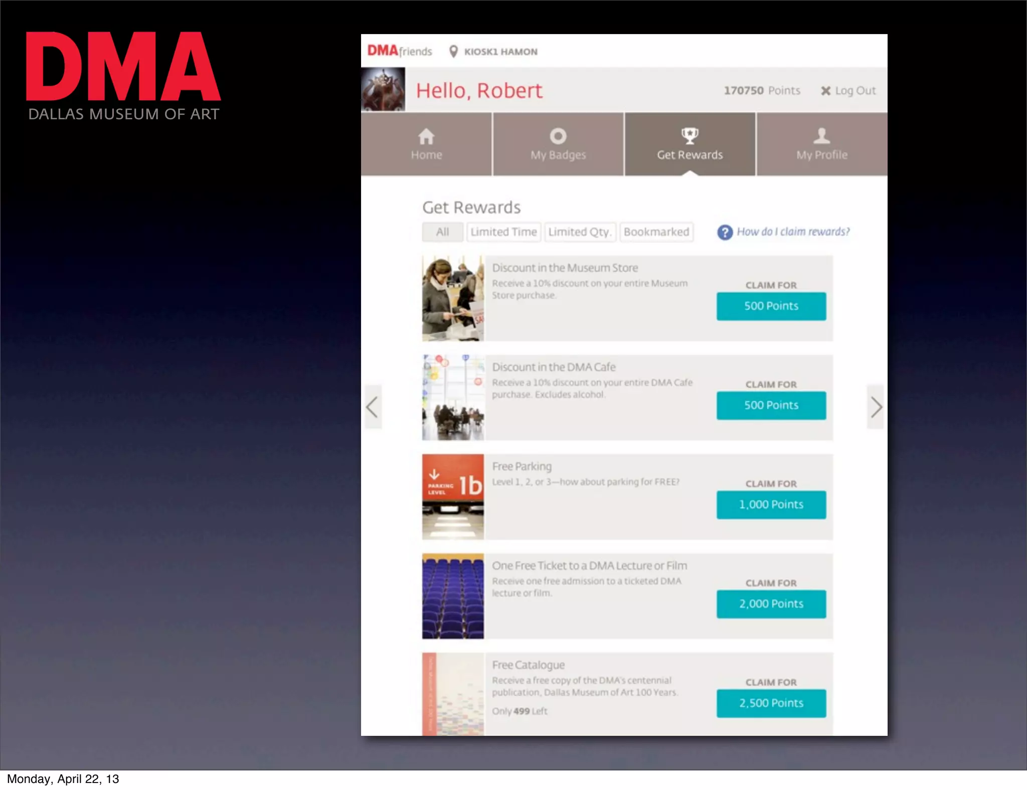 DALLAS MUSEUM OF ART




Monday, April 22, 13
 