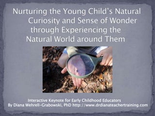 Interactive Keynote for Early Childhood Educators
By Diana Wehrell-Grabowski, PhD http://www.drdianateachertraining.com
 
