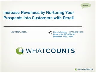 Increase Revenues by Nurturing Your Prospects with Email