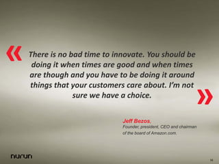 La crise : catalyseur d'innovation