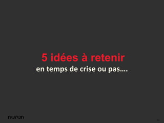 La crise : catalyseur d'innovation