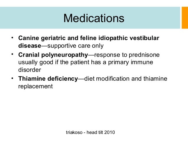 Meclizine Dosage For Dogs With Vestibular Disease
