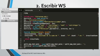 NuSoap & Test Web Services | PPTX