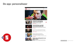 De app: personaliseer
 