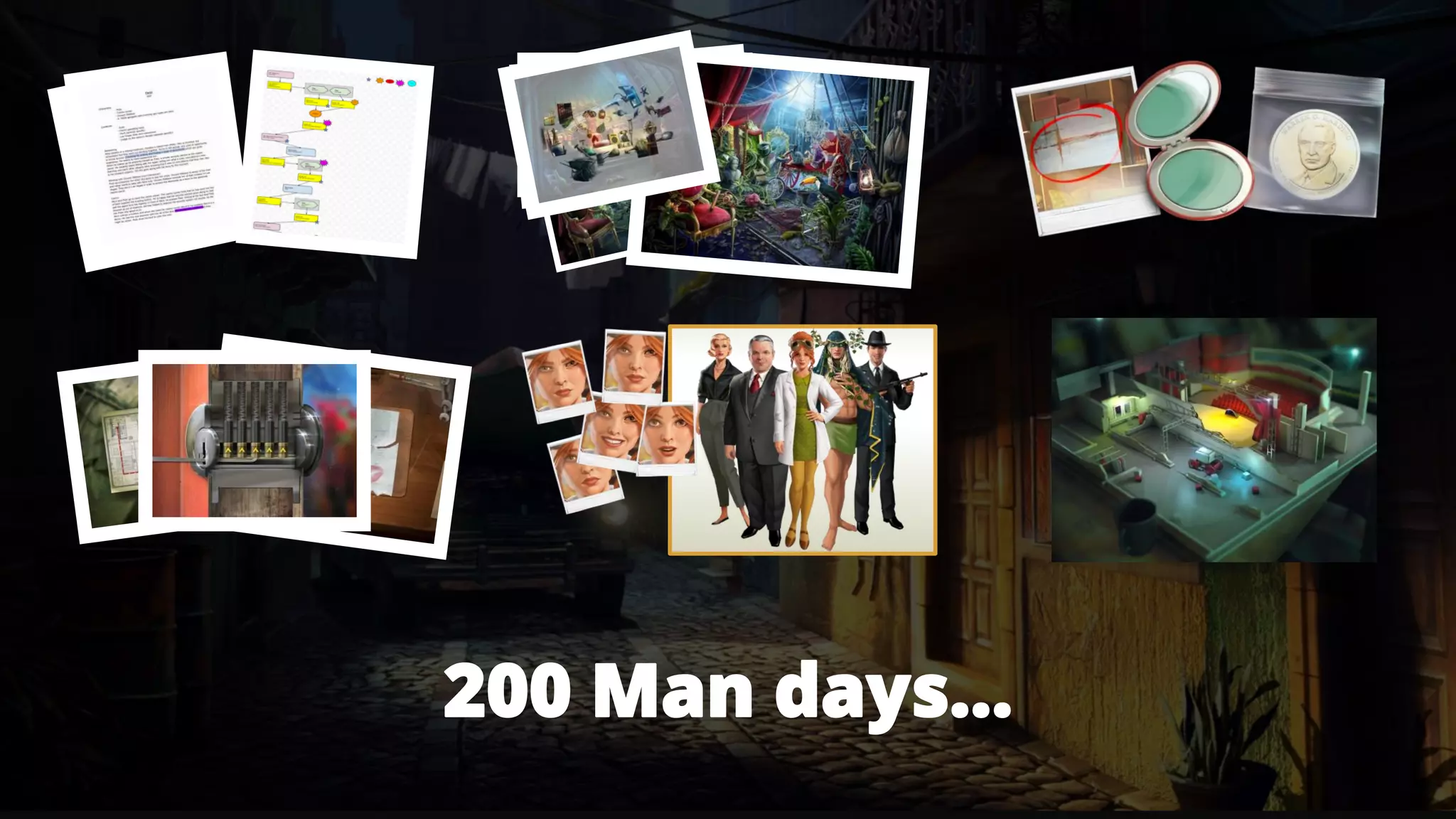 200 Man days...
 