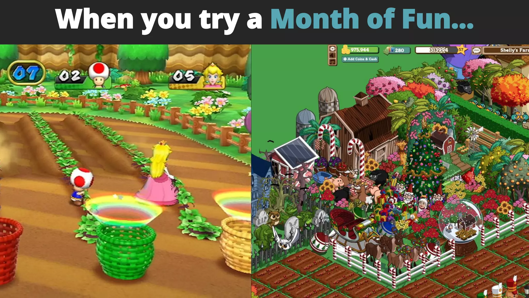 When you try a Month of Fun…
 