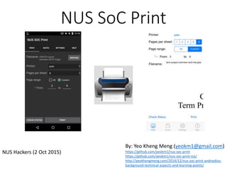 NUS SOC Print | PPTX