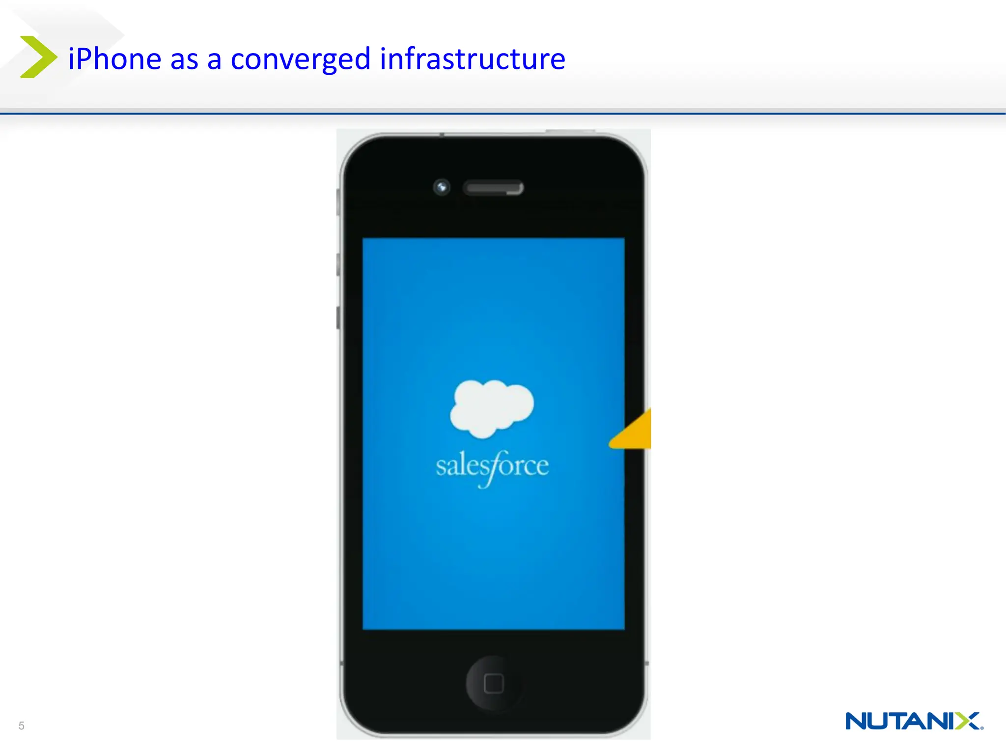 5
iPhone as a converged infrastructure
 